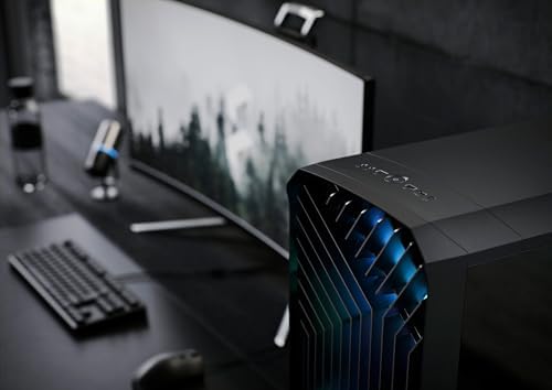 Fractal Design Torrent Black - Light Tint Tempered Glass Side Panel - Open Grille for Maximum air Intake - Two 180mm PWM and Three 140mm Fans