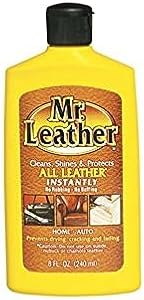 MR. LEATHER Cleaner and Conditioner - Leather Conditioner to Shine & Protect – Leather Protector Liquid – Use as Sofa Cleaner, Boot Cleaner