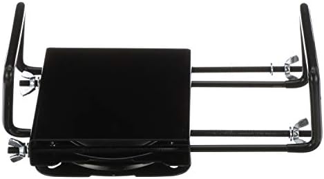 Attwood 15700-3 Seat Mount, Clamp-On With Swivel, Adjusts from 7 ½ inches to 18 inches, Black, Powder-Coated Steel