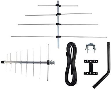 TV Outdoor Yagi Antenna with Long Range Reception Capacity - Digital TV Antenna Available for Attic or Roof Mount