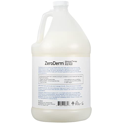 Ginger Lily Farms ZeroDerm Body Wash, 128oz, Fragrance Free