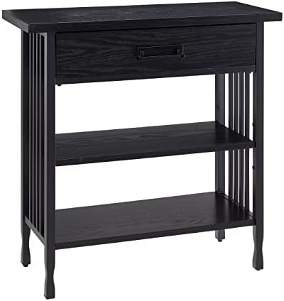 Leick Home Mission Corner Bookcase, 36", Mission Oak | Adjustable Shelves, Freestanding, Traditional, Wood, Furniture, 82263