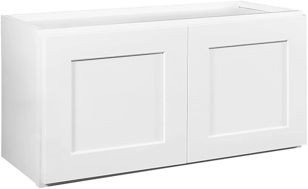 Design House Brookings Kitchen Bridge Wall Cabinet, 30", White | Wall Mount, Contemporary/Modern, Wood, Kitchen, 561639