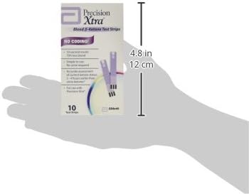 Precision Xtra Blood Ketone Test Strips - 10 ea - In Box