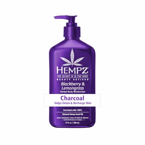 Hempz Sweet Jasmine & Rose Herbal Body Moisturizer for Women, 17 Fl. oz. - Moisturizing Lotion with 100% Pure Hemp Seed Oil, Collagen