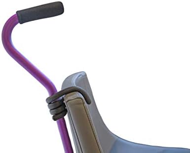 Crutcheze Cane Holder Clip for Walkers, Rollators & Wheelchairs, 3-Pack