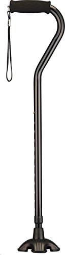 NOVA Sugarcane, Walking Cane with Quad Tip and Carrying Strap, Stand Alone Cane, Maui Flowers Design
