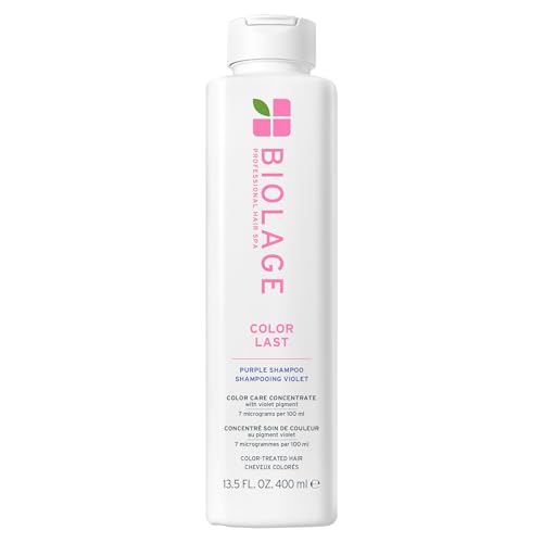 Biolage Color Last Purple Shampoo – For Blonde Hair | Violet pigments, vegan, paraben-free, pH balancing, neutralizes brass, warm tones