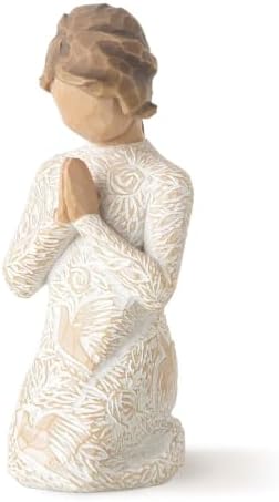 Willow Tree Quietly, Sculpted Hand-Painted Figure | Cast from a Susan Lordi Original Carving, Gift Offering Comfort, Peace, Support and Inner Strength, Includes Enclosure Card