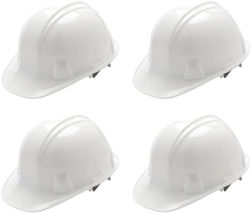 Pyramex SL Series Cap Style Hard Hat with 4 Point Ratchet - Durable HDPE Shell for Reliable Impact Protection, Rain Trough, Low Profile Design, Lightweight Comfort for All Head Sizes