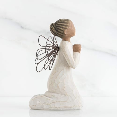 Willow Tree Angel of The Spirit, Sculpted Hand-Painted Figure | Hand-Painted Angel Figurine, Celebrating Friendship, Nature and Everyday Blessings, Sculpted by Artist Susan Lordi