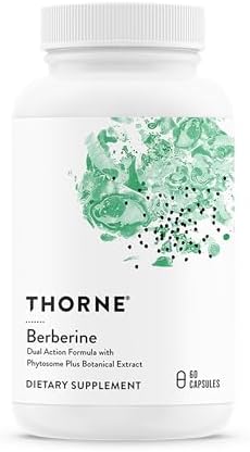 THORNE Berberine, Dual Action Phytosome & HCl Formula, 60 Capsules | Supports Heart & Metabolic Health, Immune System, Healthy GI & Cholesterol*