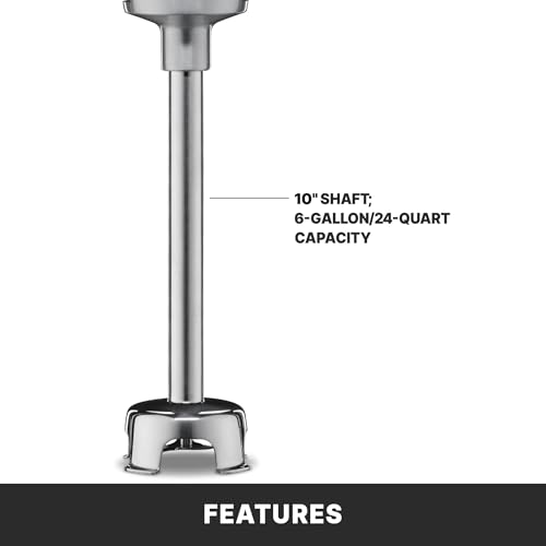 Waring (WSB40) 10" Medium-Duty Quik Stik Plus Immersion Blender,Black/Silver