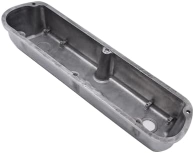 1 Set SHLPDFM Polished Aluminum Silver Tall Valve Covers 1 Hole with Grommets Fits for SBF 289 302 351W V8 Engines