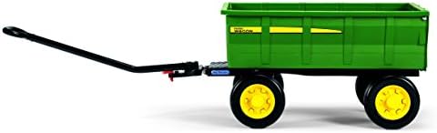 Peg Perego John Deere Farm Wagon, Extra Large Accessory for 12 Volt John Deere Tractors, Green