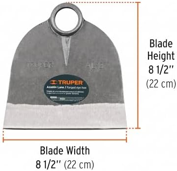 Truper Lane No. 3 Field Hoe Head, 2.1 lb Forged Steel, Heavy-Duty Replacement Hoe Head for Agriculture and Landscaping (Model AL-3/10609)