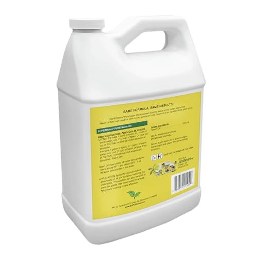 SUPERthrive Organic Pure Neem Oil, Cold-Pressed, Concentrate, 32 oz | 100% cold pressed & filtered. No additives, biodegradable. For leaf polish and plant care.