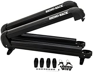 Rhino-Rack Carrier for Skis, Snowboards, Fishing Rods, Paddles, Skateboards, Water Skis, Wakeboard & More, Universal Mounting, Easy to Use, Locking, Lightweight & Heavy Duty, Suitable for All Vehicles