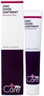 Dynarex Zinc Oxide Ointment, Protective Skin Barrier Ointment, Soothes, Prevents, and Relieves Diaper Rash, Chaffed Skin, and Irritation, White