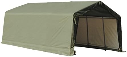 ShelterLogic 72444 Green 12'x24'x8' Peak Style Shelter