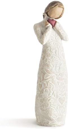Willow Tree You and Me (Darker Skin), Sculpted Hand-Painted Figure | Cast from a Susan Lordi Original Carving, Expression of Love and Caring, Display on Shelf, Table or Mantel, Fitted Gift Box