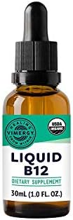 Vimergy Liquid Vitamin B12 Brain Function, 2500 mcg, Organic, 30 Servings | Brain Body Nourish*, Supports Oxygen and energy to the Brain*, Methylcobalamin & Adenosylcobalamin, Vegan, Non-GMO