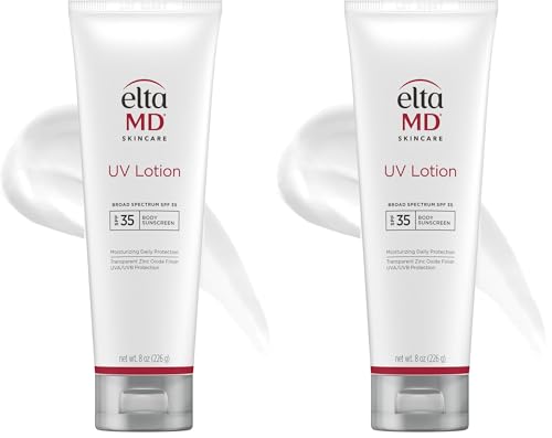 EltaMD UV Lotion, Moisturizing Sunscreen for Face and Body, SPF 35 | Transparent Zinc Oxide Finish, Moisturizes Full Body, Non-Greasy, Broad Spectrum Protection, Safe for All Skin Types
