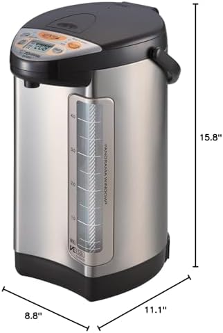 Zojirushi Hybrid Water Boiler & Warmer | Four heat settings, Quick Temp mode, timer, nonstick interior, panorama gauge