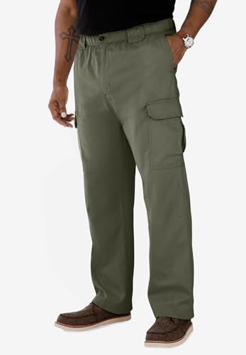 KingSize Knockarounds Full-Elastic Waist Cargo Pants