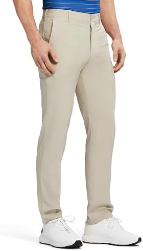 Izod Mens Golf Swingflex Straight-fit Flat-Front Pants