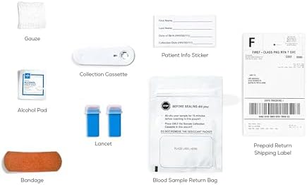 Everlywell At-Home Cholesterol and Lipids Lab Test Collection Kit for Women and Men, Measures HDL