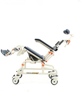 ShowerBuddy SB3T Roll in Bath Shower Commode Chair with Tilt | Adjustable Height With Swing Away Footrests and Armrests | Perfect Mobility Companion
