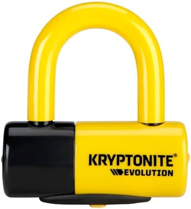 Kryptonite Evolution Series 4 Bicycle Disc Bike Lock (Yellow) | bike-u-locks