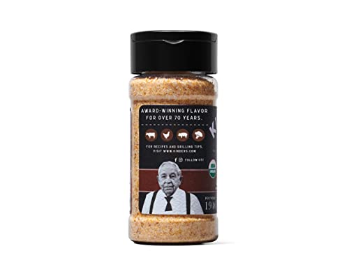 Kinder's Organic Buttery Garlic Salt, Premium Quality Seasoning, MSG Free and USDA Certified Organic, 2.75 oz