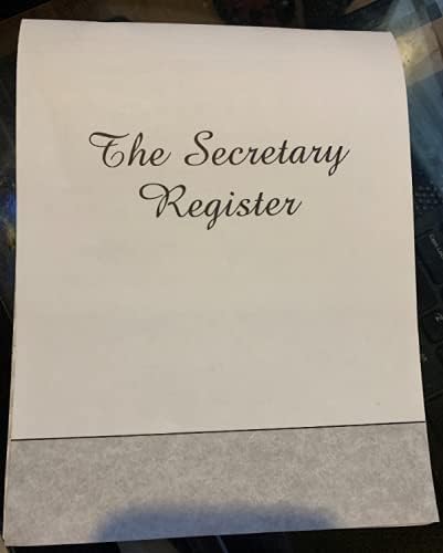 Secretary Deskbook Check Register - Size 6 3/8 x 8 1/4 - Quantity 1 Register