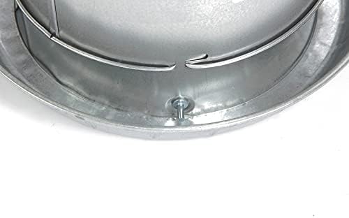 Little Giant® Double Wall Metal Poultry Fount | Poultry Waterer | Heavy Duty Galvanized Steel Waterer | Made in USA (Silver, 3 Gallon)