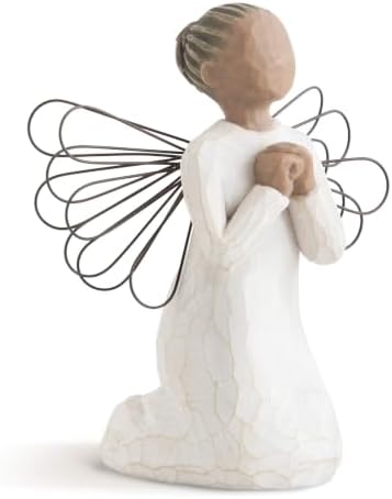 Willow Tree Angel of The Spirit, Sculpted Hand-Painted Figure | Hand-Painted Angel Figurine, Celebrating Friendship, Nature and Everyday Blessings, Sculpted by Artist Susan Lordi