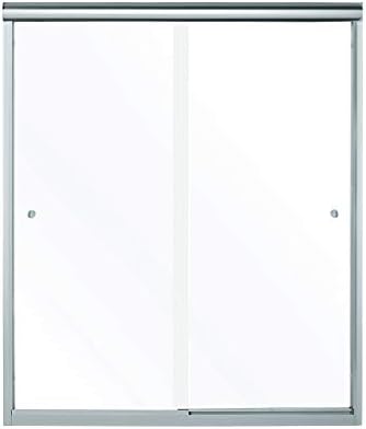 Transolid KSE603272-5477SC-3846 Expressions 32-in x 60-in x 72-in Alcove Shower Kit with Door, Bisque/Cameo and Silver