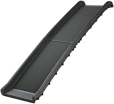 Trixie Folding Pet Ramp, Black | Folding Dog Ramp with High Traction Surface, Ideal for Cars and SUVs, Foldable, Easy to Store and Clean