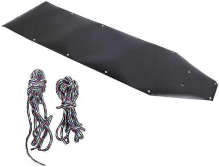 Deer Drag Sled, Heavy Duty Polyethylene Hauling Sled for Ice Fishing, Firewood, Tear Resist Thickened Pad, Smooth Glide on Snow Ice, Includes 2 Ropes
