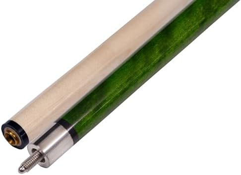 Accuplay Billiards 58" - 2 Piece Break Pool Cue Stick Made of Hardwood Canadian Maple - 23 Ounce Choose Black, Red, Green or Blue