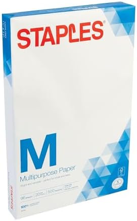 Staples 11-Inch X 17-Inch Multipurpose Paper 20 Lbs. 96 Brightness 500/Ream