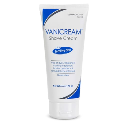 Vanicream Shave Cream, 6 Oz, Formulated without Common Irritants for Sensitive Skin, Shaving Cream for Women & Men, Helps Protect Against Razor Burn
