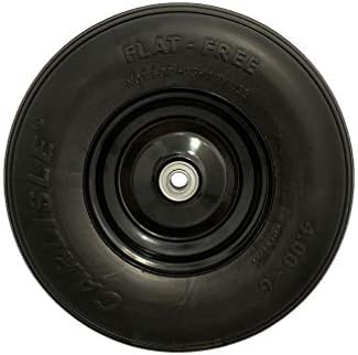 Easy Fit 4.00-6 Flat-Free Wheel Assembly for Residential Wheelbarrow