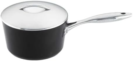 Scanpan Professional 2 qt Nonstick Saucepan with Lid - Compatible with All Cooktops, Induction Ready, Metal Utensil Safe, Oven Safe to 500°F, Dishwasher Safe