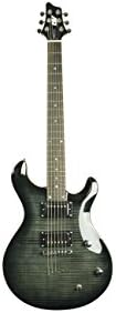 IYV 6 String IP-350 TBK PRS Solid-Body Electric Guitar, Trans Black