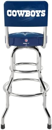 ARCADE1UP NFL Blitz High Back Stool with Adjustable Height and Swiveling Padded Seat (Dallas Cowboys)
