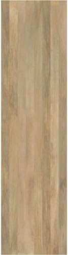 14"W x 58"H Americraft Four Board Exterior Real Wood Two Equal Panel Framed Board-n-Batten Shutters (Per Pair), Unfinished