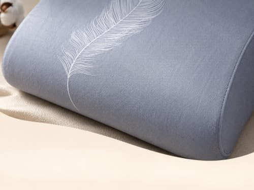 Pillow Case for Cervical Neck Pillow - Standard Size Cotton Pillowcase with Zipper
