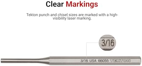 TEKTON Punch Set with Walnut Block (18-Piece) | 66564 | Made in USA
